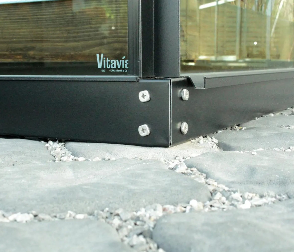 Vitavia Orangerie Minerva ESG, inkl. Stahlfundamentrahmen, ca. B383/H254/T383 cm