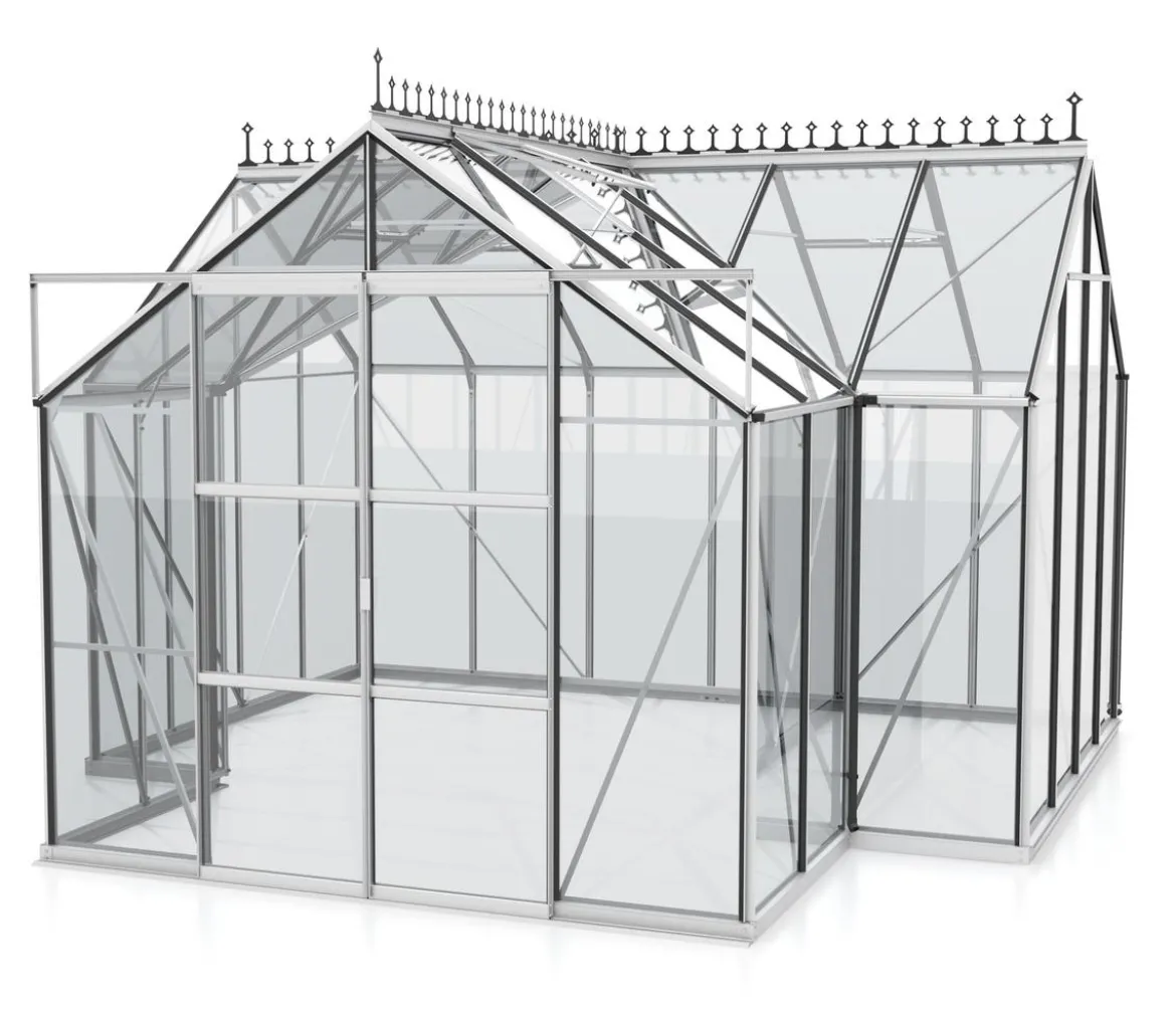 Vitavia Orangerie Minerva ESG, inkl. Stahlfundamentrahmen, ca. B383/H254/T383 cm