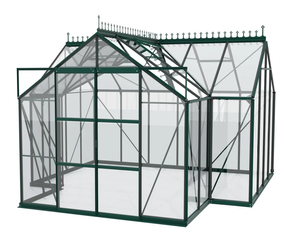 Vitavia Orangerie Minerva ESG, inkl. Stahlfundamentrahmen, ca. B383/H254/T383 cm