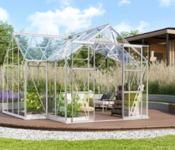 Vitavia Orangerie Minerva ESG, inkl. Stahlfundamentrahmen, ca. B383/H254/T383 cm