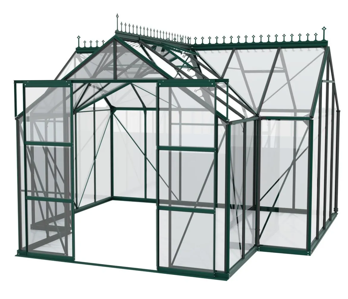 Vitavia Orangerie Minerva ESG, inkl. Stahlfundamentrahmen, ca. B383/H254/T383 cm