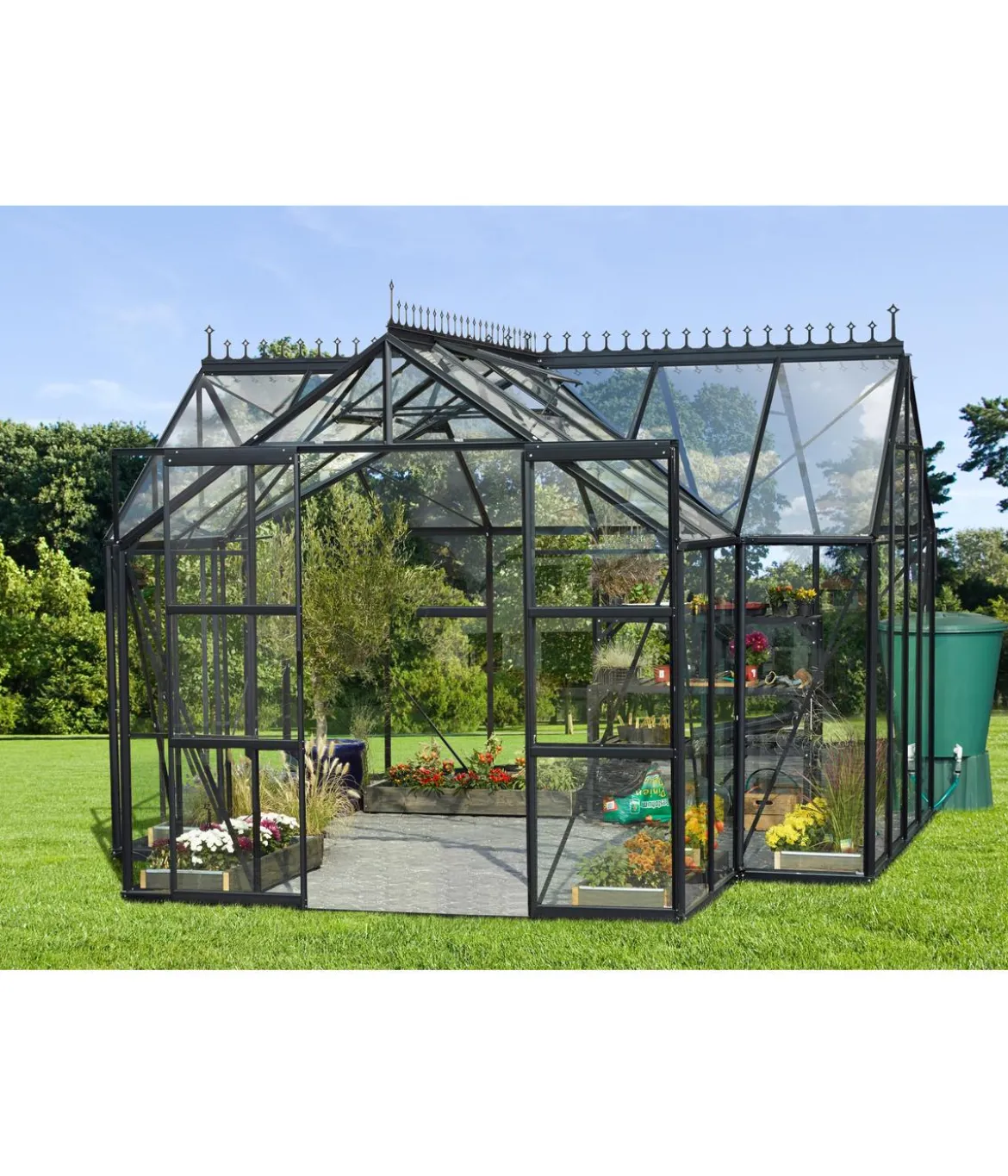 Vitavia Orangerie Minerva ESG, inkl. Stahlfundamentrahmen, ca. B383/H254/T383 cm