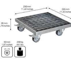 Wagner Pflanzenroller, ca. B29/H9,5/T29 cm