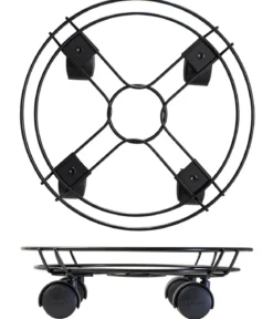 Wagner Pflanzenroller Draht, Ø 30 cm, schwarz