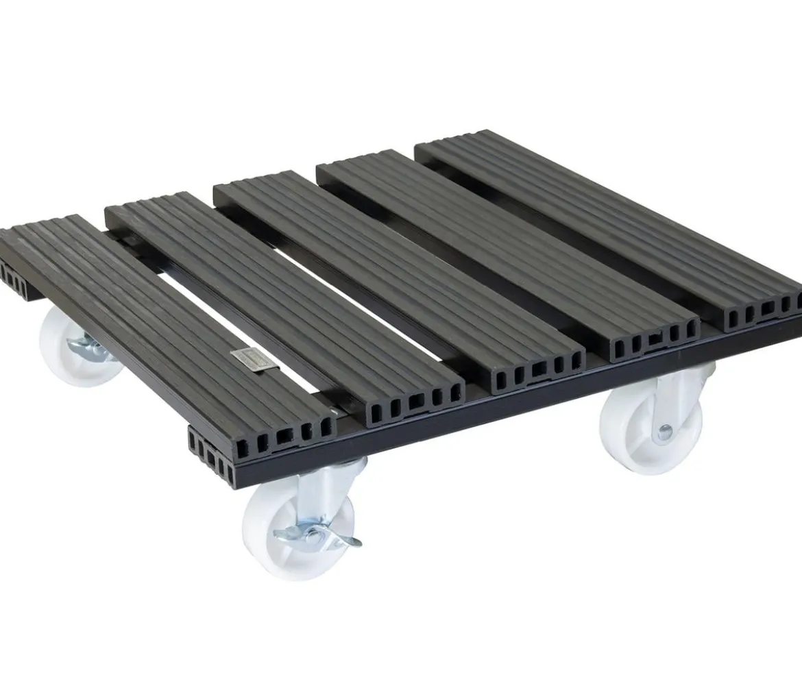 Wagner WPC-Pflanzenroller, anthrazit, ca. B38/H11/T38 cm