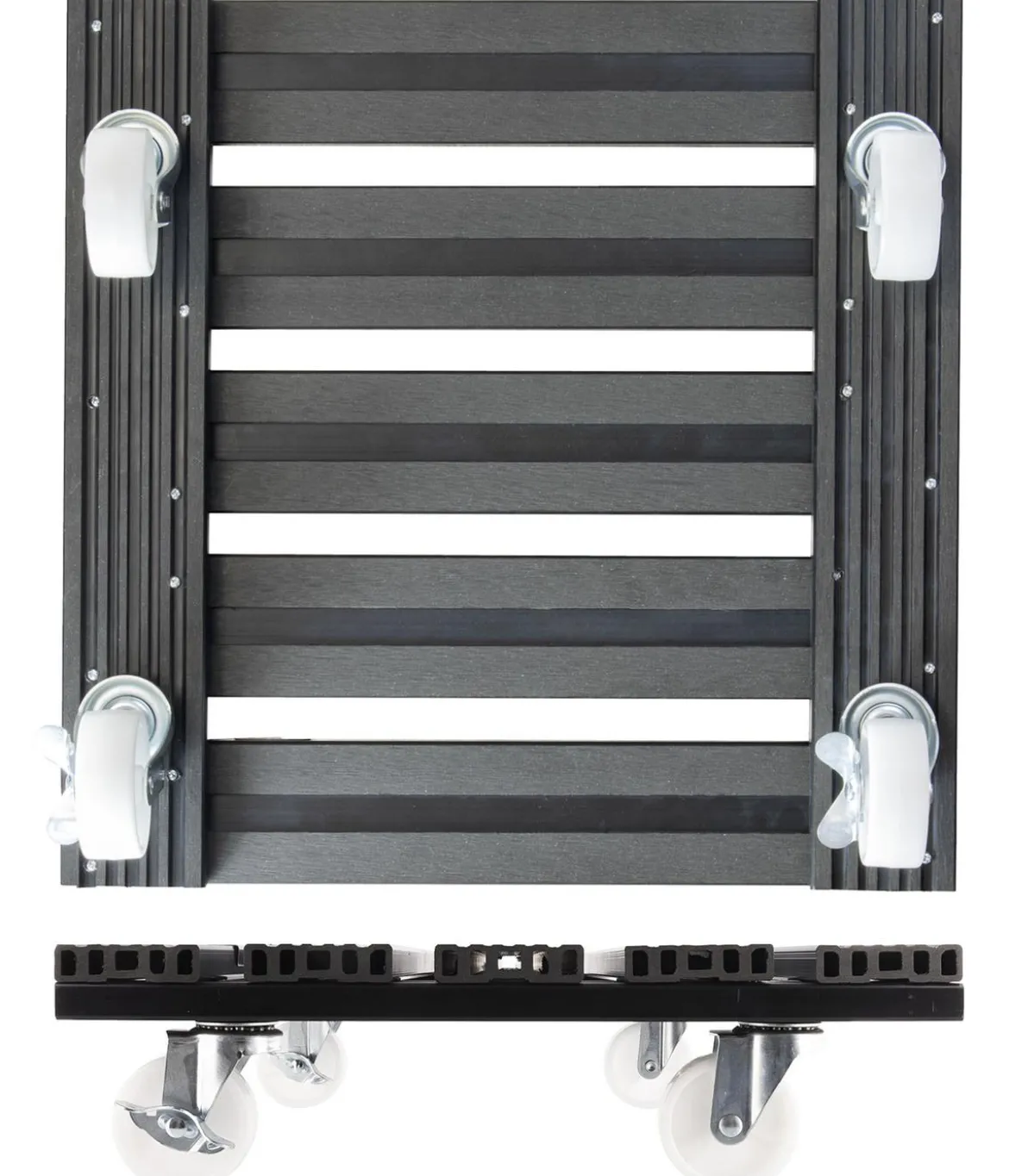 Wagner WPC-Pflanzenroller, anthrazit, ca. B38/H11/T38 cm