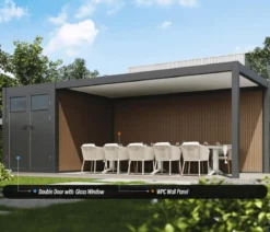 Weide Carport Alu/Stahl, ca. B720/H255/T300 cm
