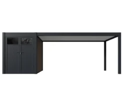 Weide Carport Alu/Stahl, ca. B720/H255/T300 cm