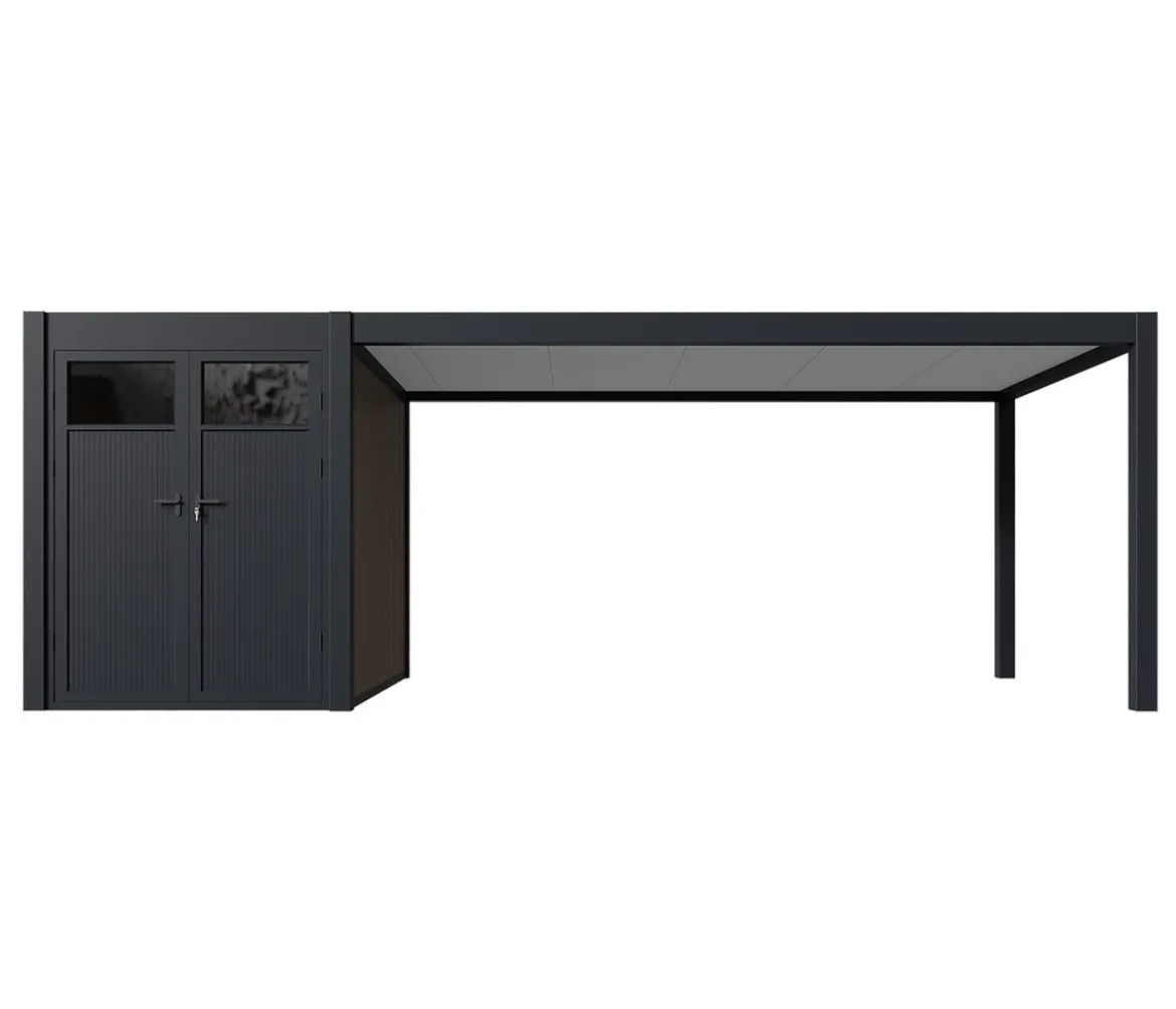 Weide Carport Alu/Stahl, ca. B720/H255/T300 cm