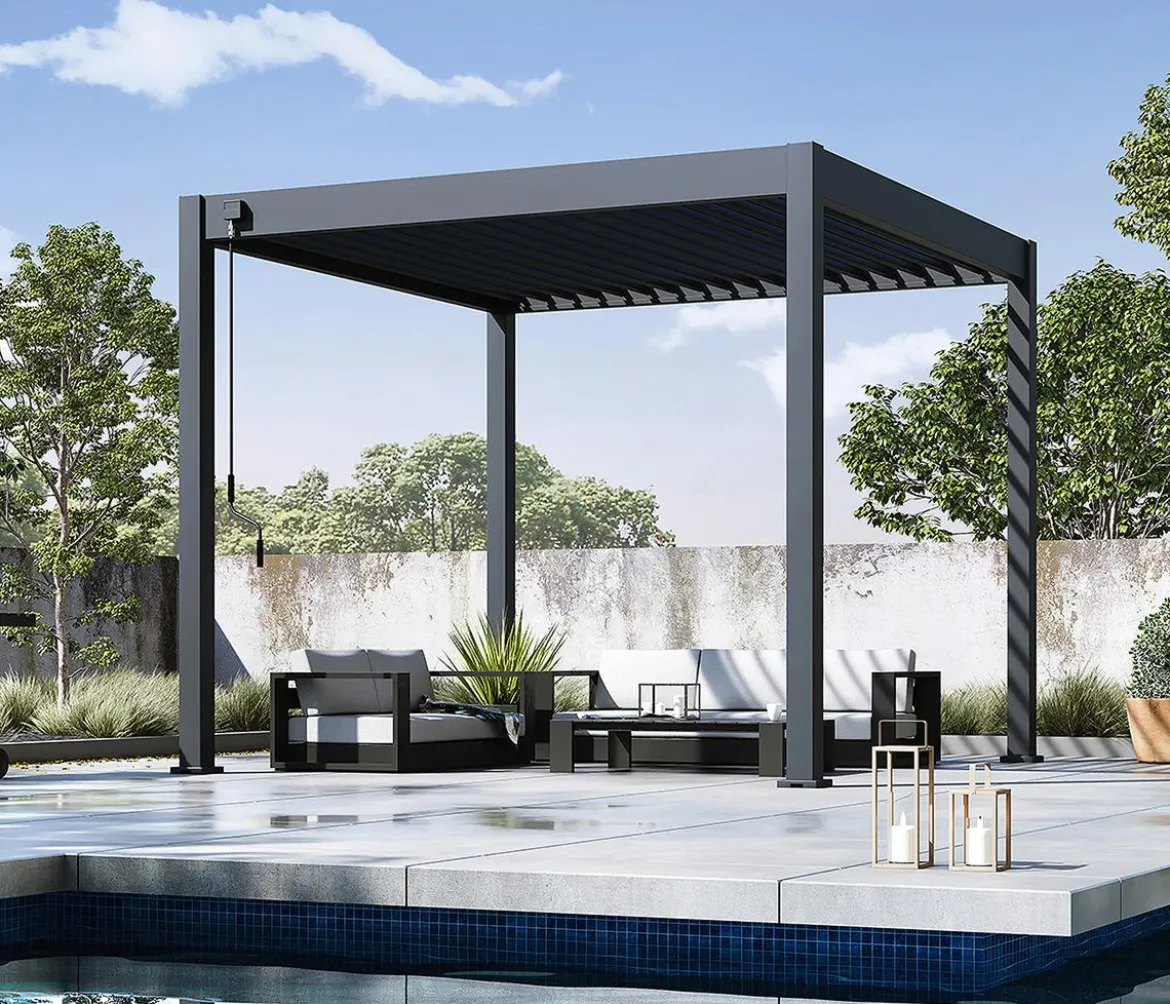 Weide Classic Pergola Alu-Stahl, ca. B300/H255/T300 cm