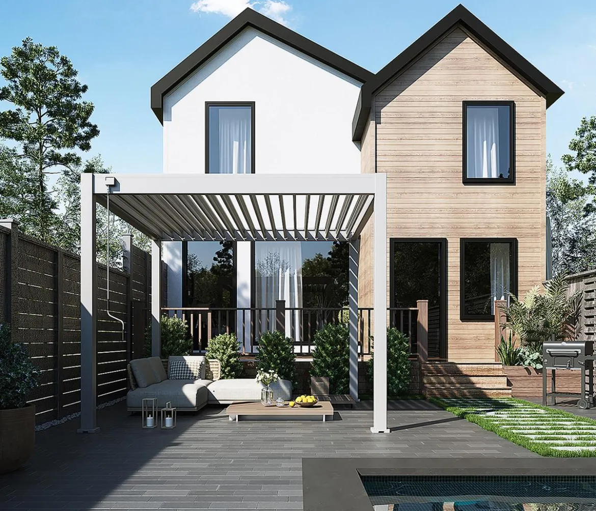 Weide Classic Pergola Alu-Stahl, ca. B300/H255/T300 cm