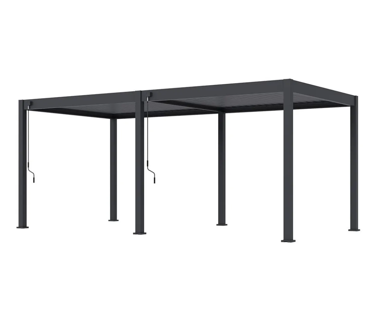 Weide Classic Pergola 3x6 Alu-Stahl, ca. B600/H255/T300 cm