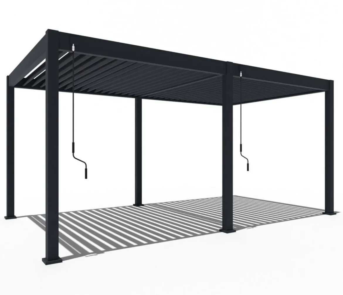 Weide Classic Pergola 3x5,3 Alu-Stahl, ca. B530/H255/T300 cm