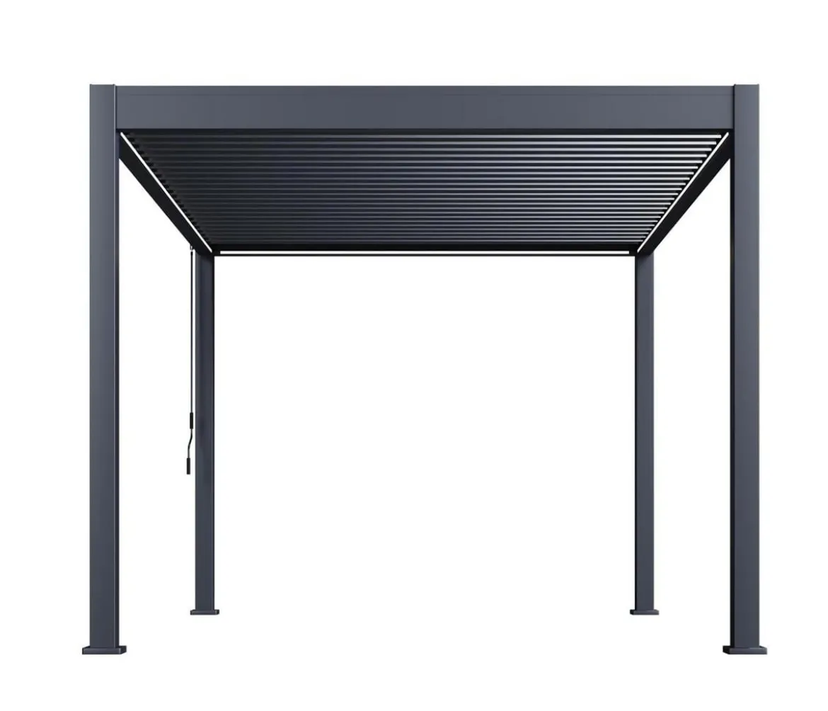 Weide Classic Pergola 3x3,6 inkl. LED, ca. B360/H255/T300 cm