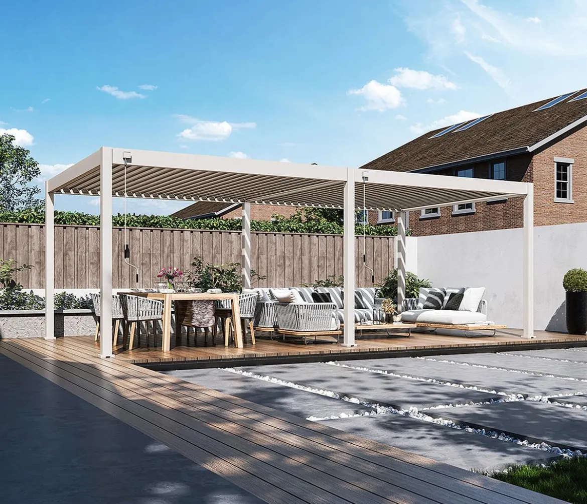 Weide Deluxe Pergola Voll-Alu, ca. B720/H255/T360 cm