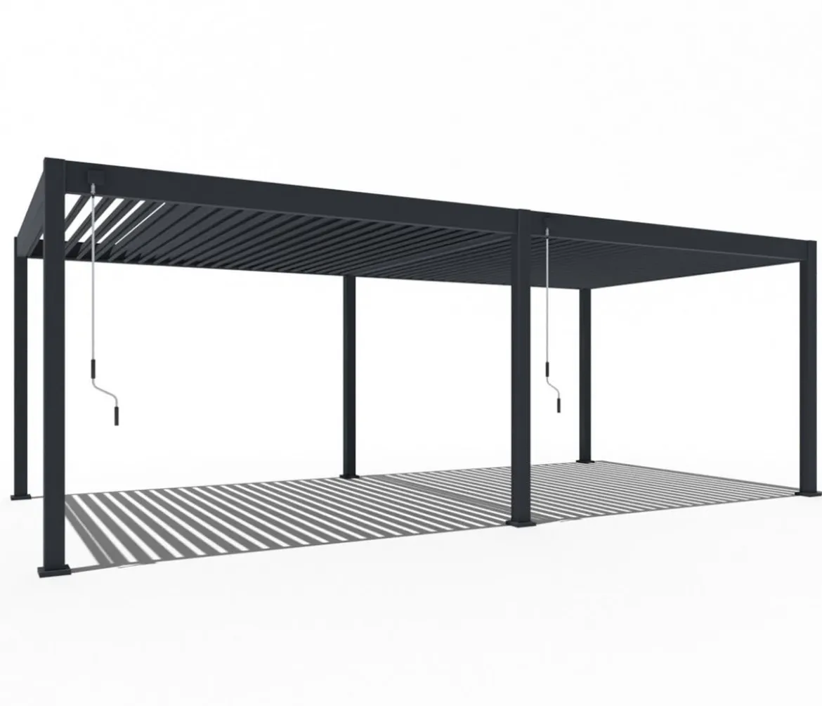 Weide Deluxe Pergola Voll-Alu, ca. B720/H255/T360 cm