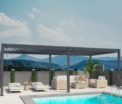 Weide Deluxe Pergola Voll-Alu, ca. B720/H255/T360 cm