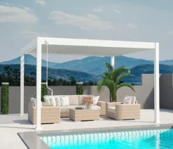 Weide Deluxe Pergola Voll-Alu, ca. B400/H255/T360 cm