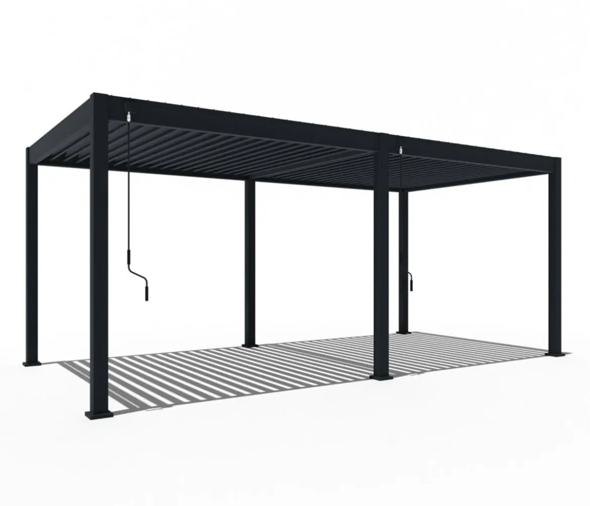 Weide Deluxe Pergola Voll-Alu, ca. B600/H255/T300 cm