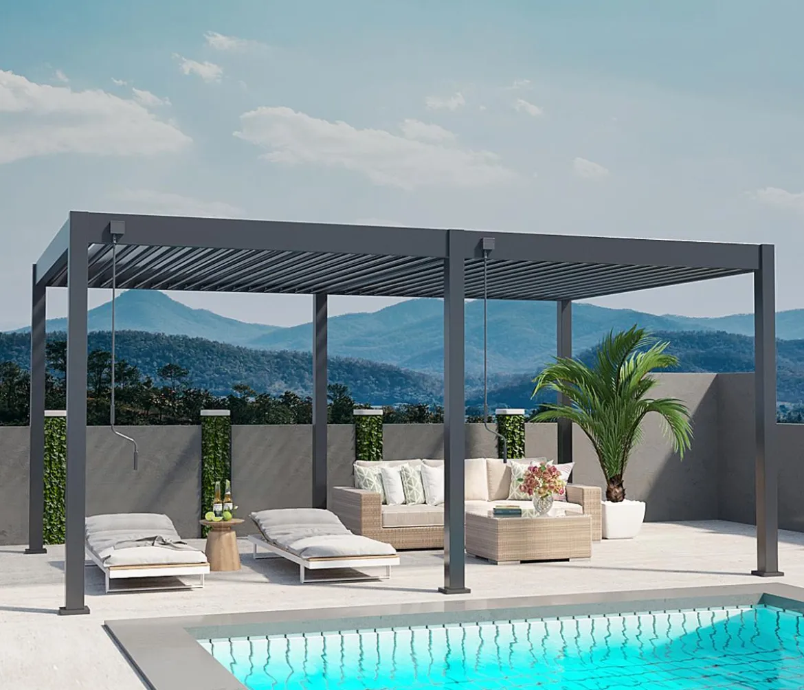 Weide Deluxe Pergola Voll-Alu, ca. B600/H255/T300 cm