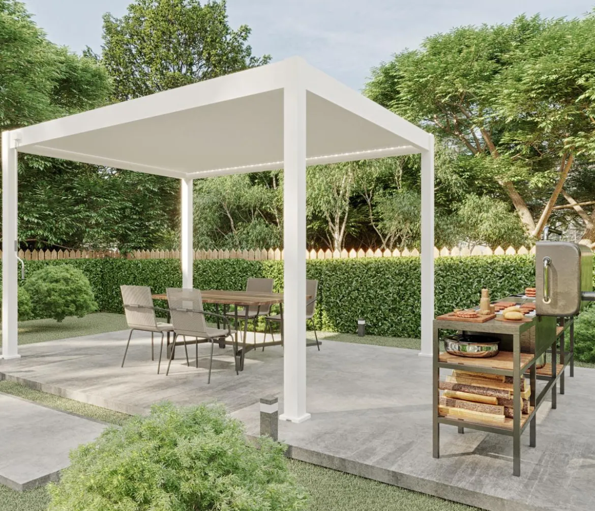 Weide Deluxe Pergola Voll-Alu, ca. B400/H255/T300 cm