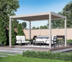 Weide Deluxe Pergola Voll-Alu, ca. B400/H255/T300 cm
