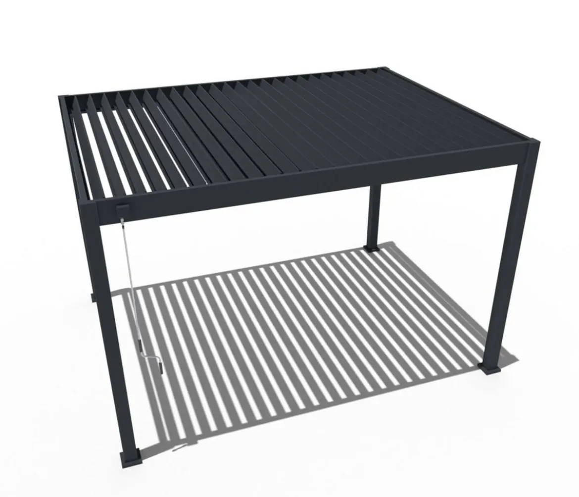 Weide Deluxe Pergola Voll-Alu, ca. B400/H255/T300 cm