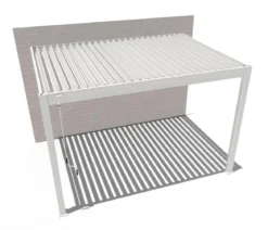 Weide Deluxe Wandpergola Voll-Alu, ca. B400/H255/T300 cm