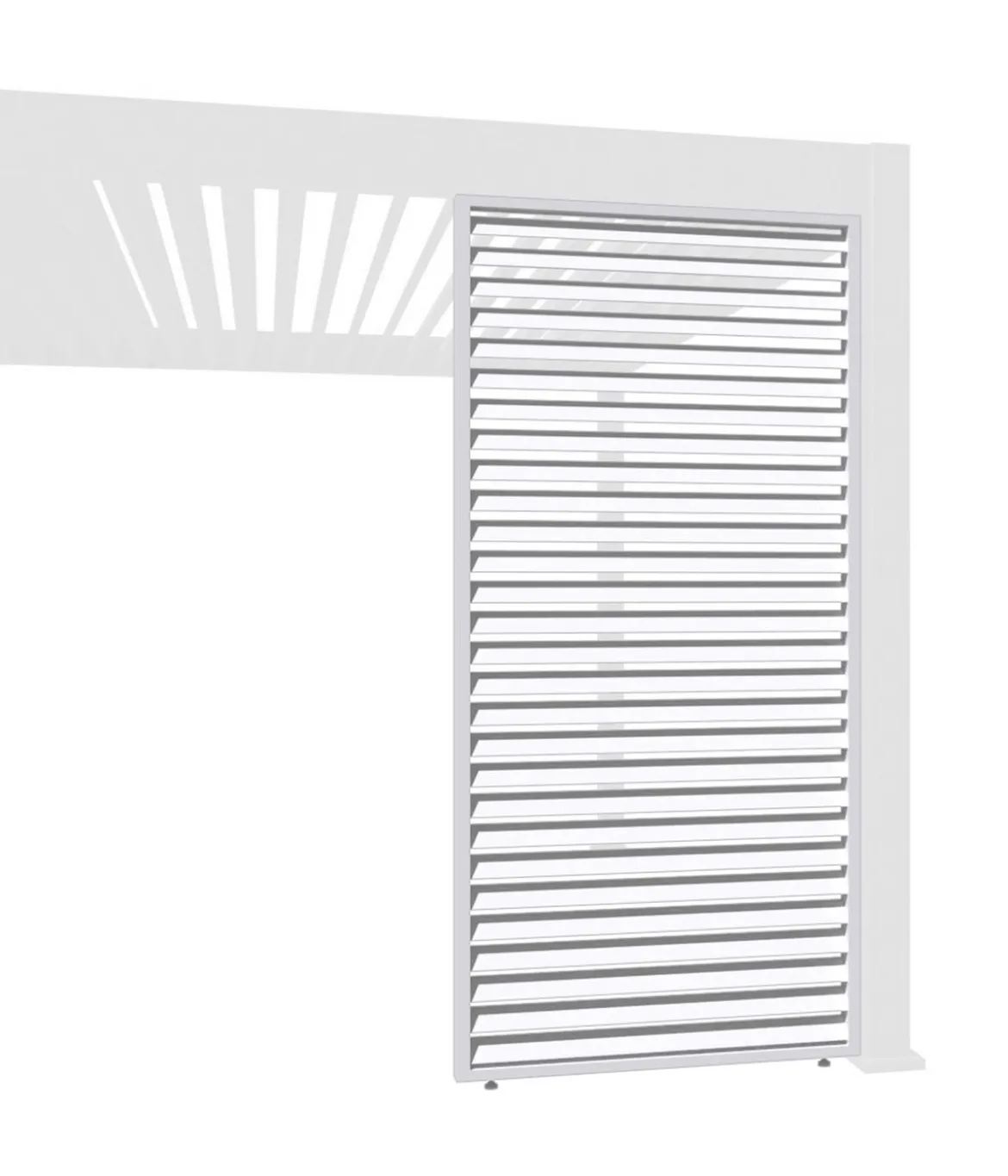 Weide Horizontales Seitenwand-Paneel, ca. B93/H236 cm