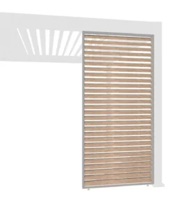Weide Horizontales Seitenwand-Paneel, Holzoptik, ca. B113/H236 cm