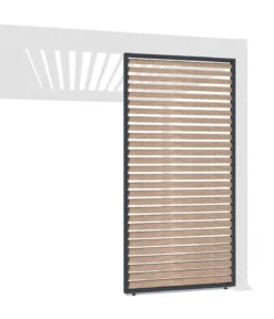 Weide Horizontales Seitenwand-Paneel, Holzoptik, ca. B123/H236 cm
