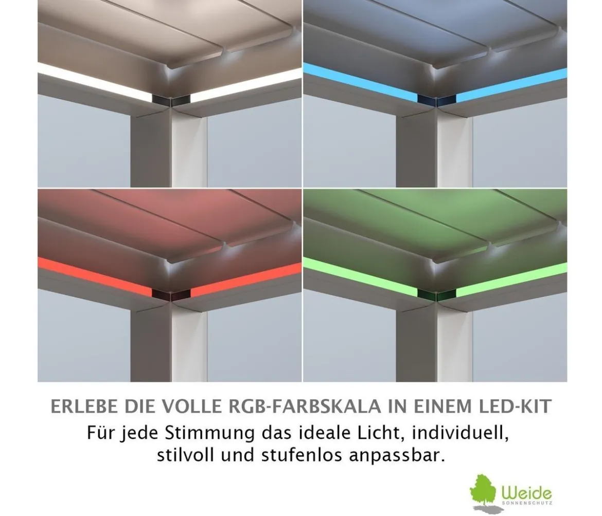 Weide LED-Kit für Pergola, 3,6 x 7,2 m
