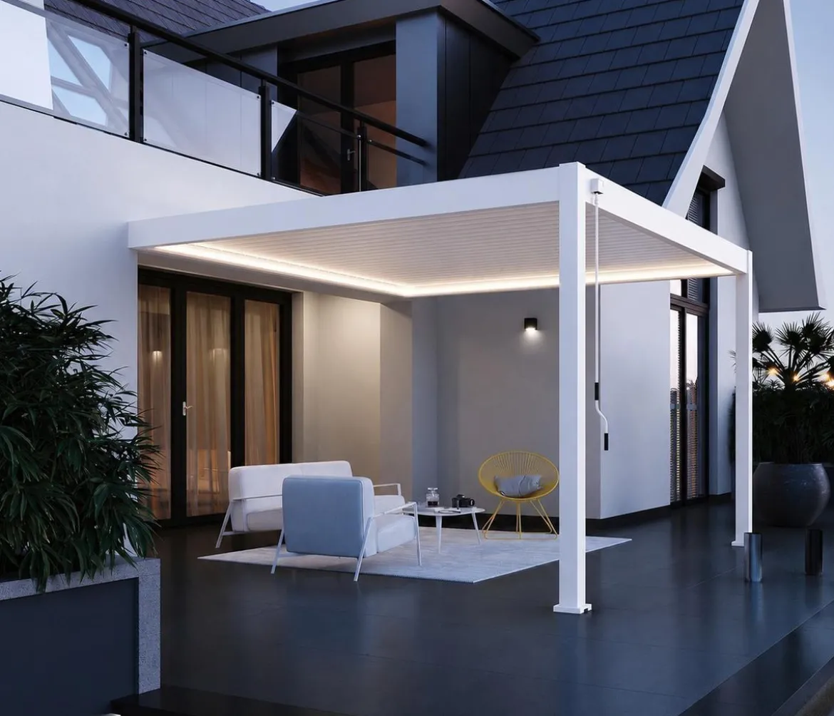 Weide LED-Kit für Wandpergola, 4 x 8 m