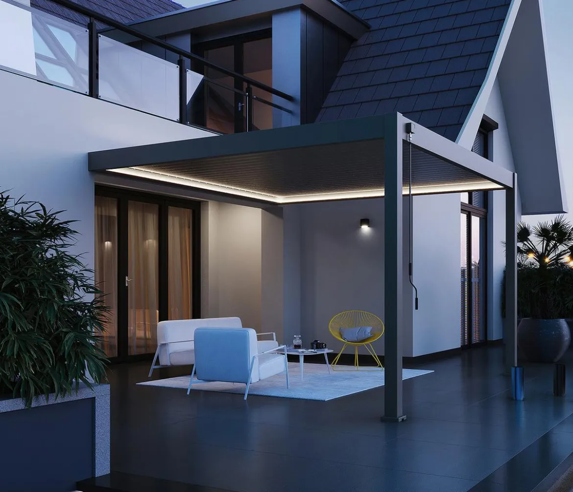 Weide LED-Kit für Wandpergola, 3 x 3,6 m