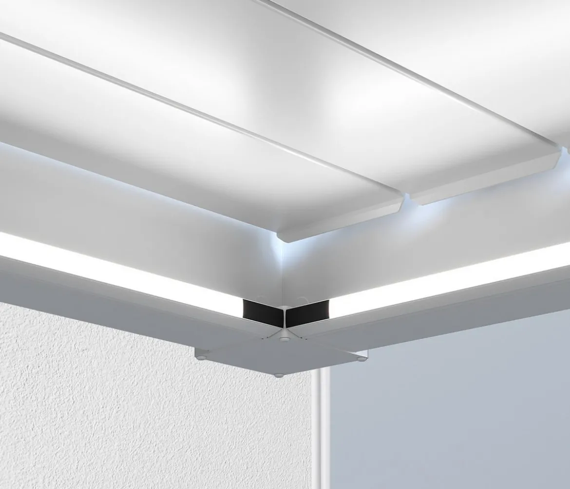 Weide LED-Kit Wandpergola, 3,6 x 7,2 m