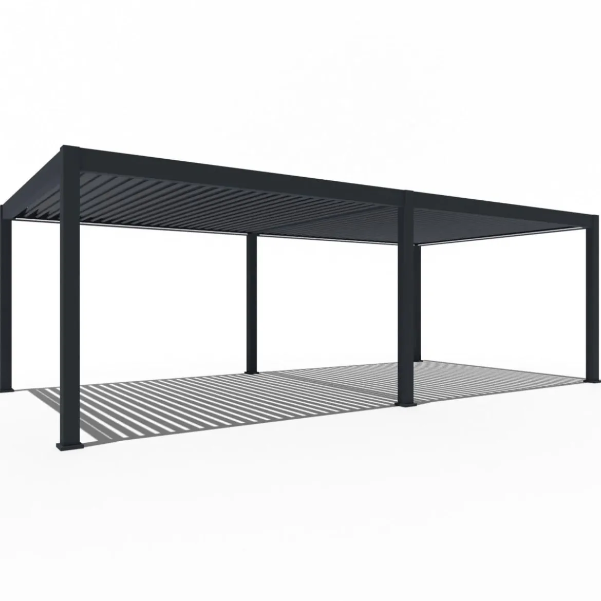 Weide Pergola LED E-Deluxe Plus 8x4, ca. B800/H255/T400 cm