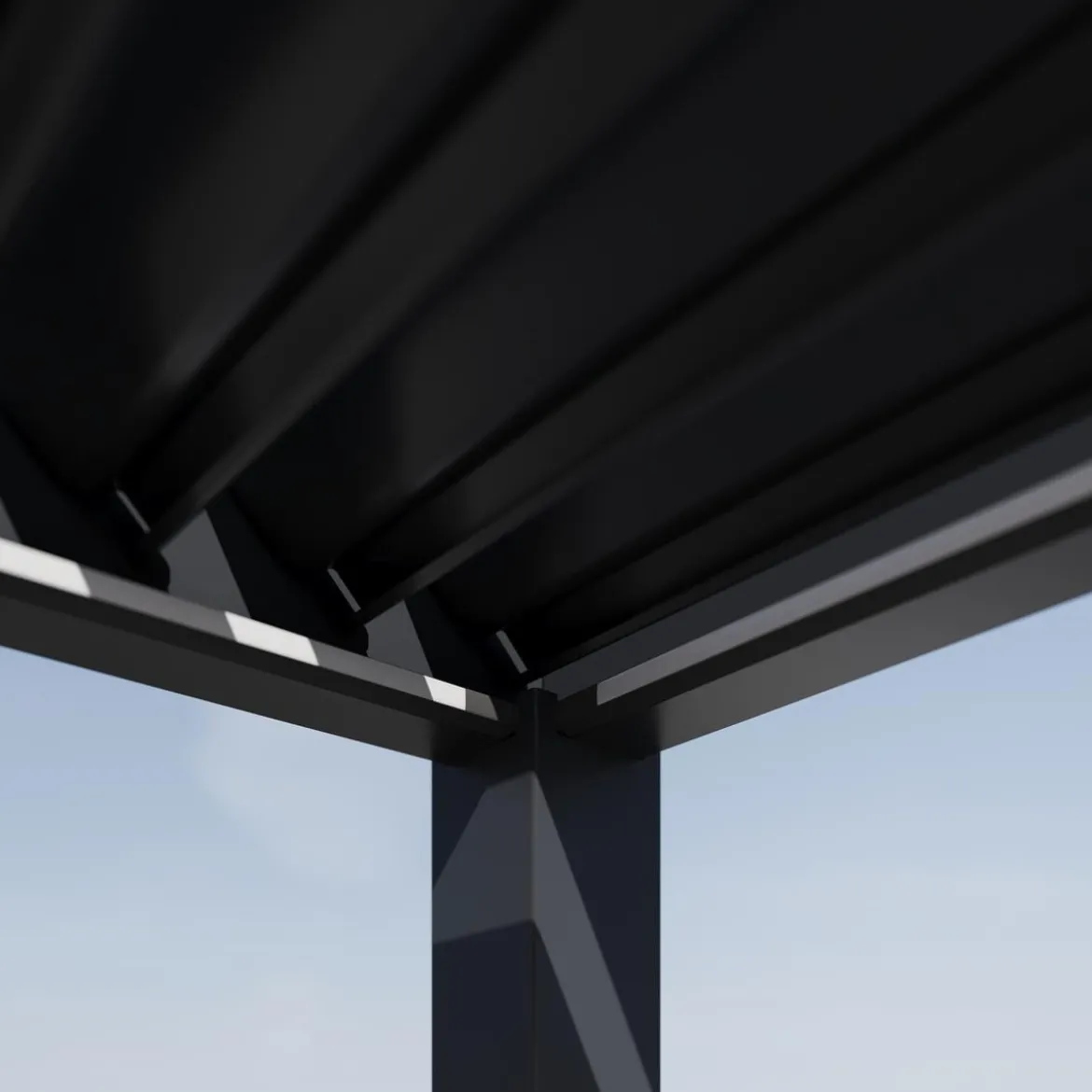 Weide Pergola LED E-Deluxe Plus 8x4, ca. B800/H255/T400 cm
