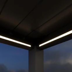 Weide Pergola LED E-Deluxe Plus 8x4, ca. B800/H255/T400 cm