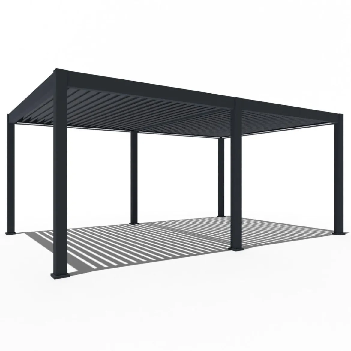 Weide Pergola LED E-Deluxe Plus 4x6, ca. B600/H255/T400 cm