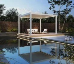 Weide Pergola LED E-Deluxe Plus 4x4, ca. B400/H255/T400 cm