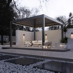 Weide Pergola LED E-Deluxe Plus 4x4, ca. B400/H255/T400 cm