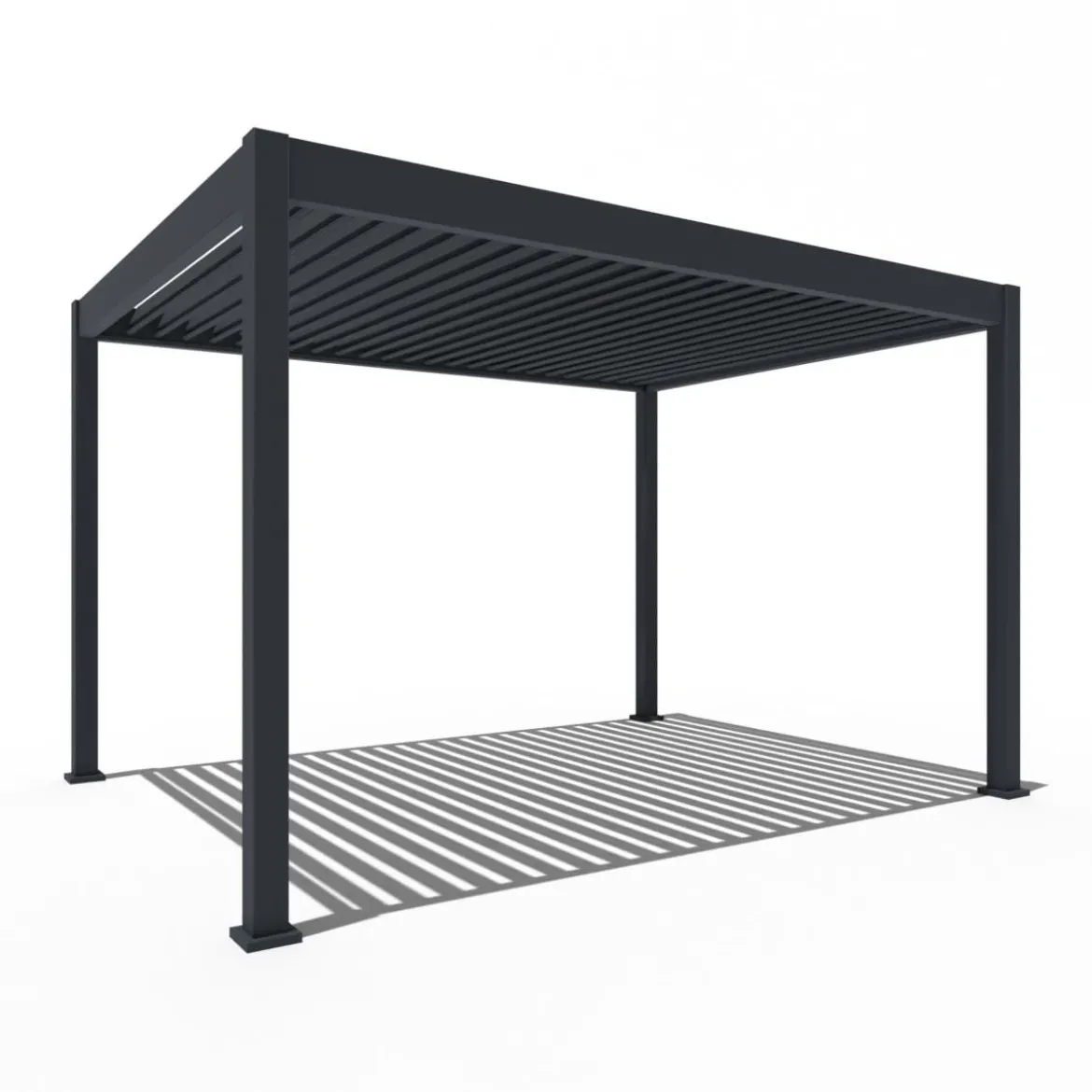 Weide Pergola LED E-Deluxe 3x4, ca. B400/H255/T300 cm