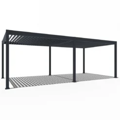 Weide Pergola LED E-Deluxe 3,6x7,2, ca. B720/H255/T360 cm