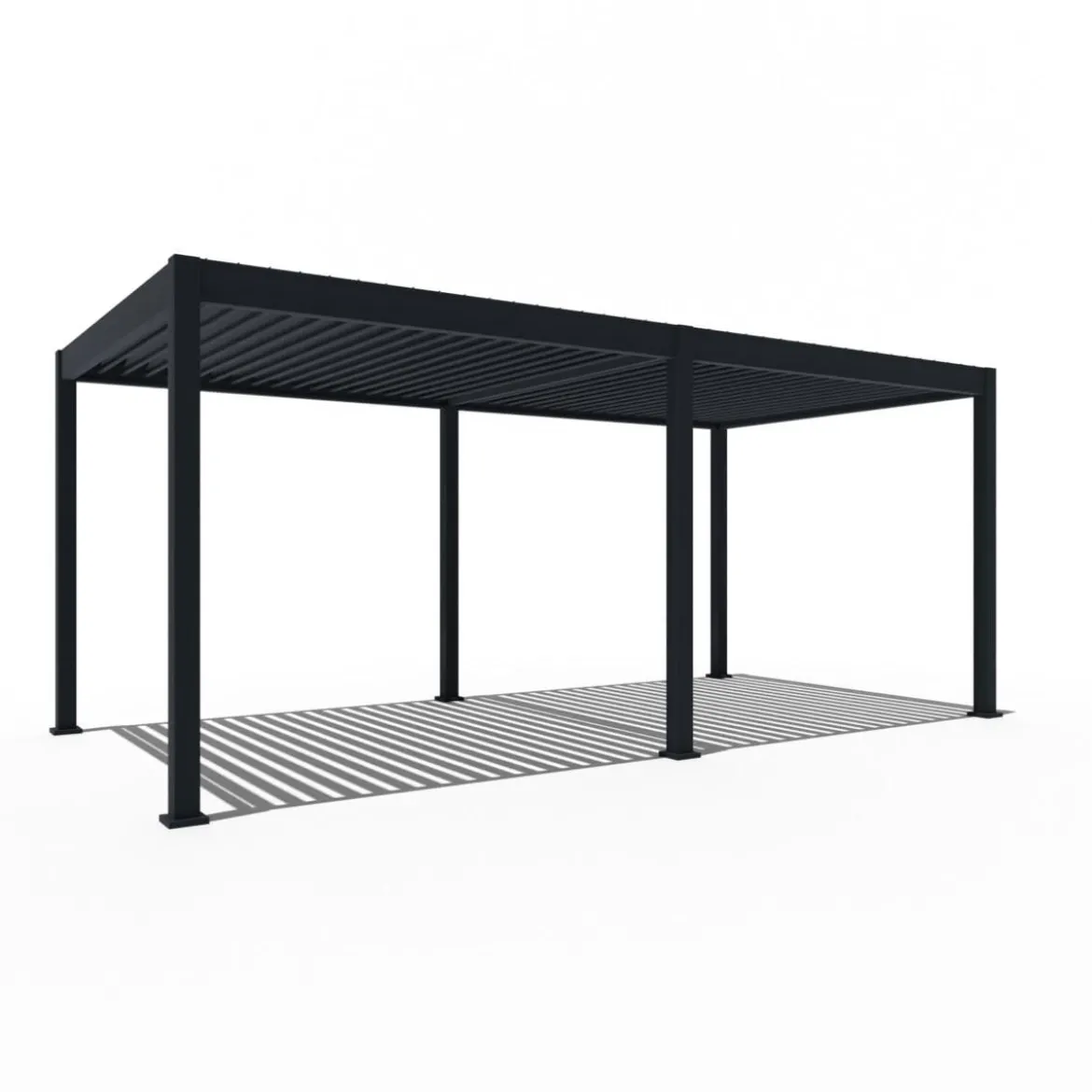 Weide Pergola LED E-Deluxe 3x6, ca. B600/H255/T300 cm