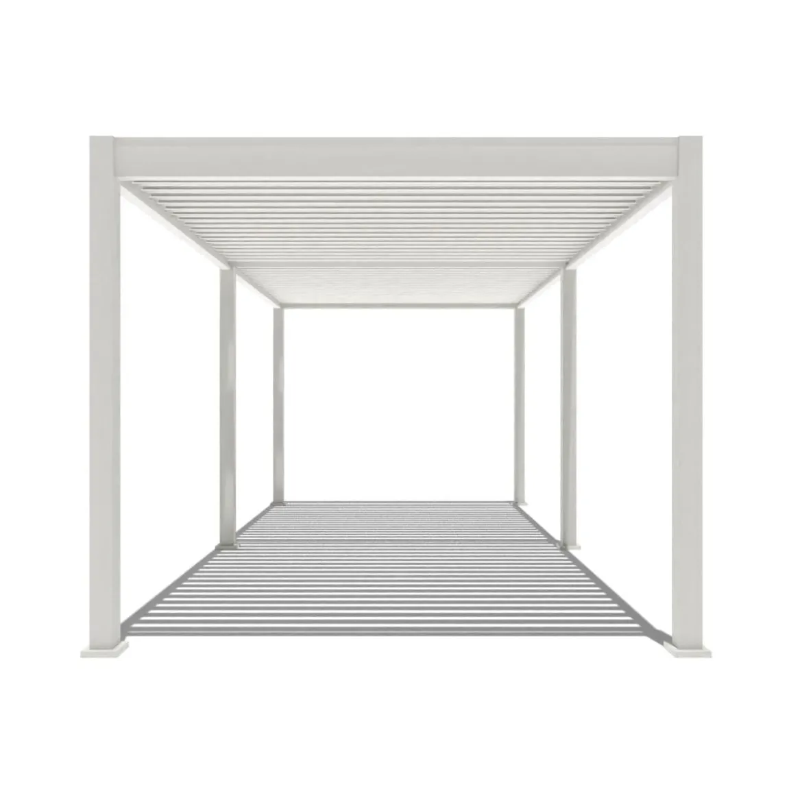 Weide Pergola LED E-Deluxe 3x6, ca. B600/H255/T300 cm
