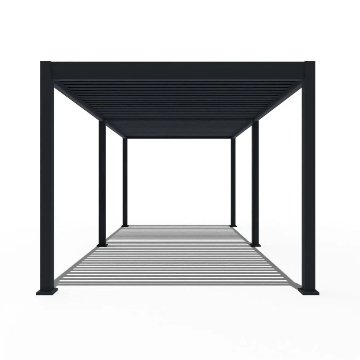 Weide Pergola LED E-Deluxe 3x6, ca. B600/H255/T300 cm
