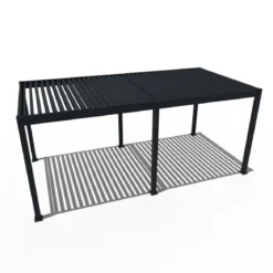 Weide Pergola LED E-Deluxe 3x6, ca. B600/H255/T300 cm