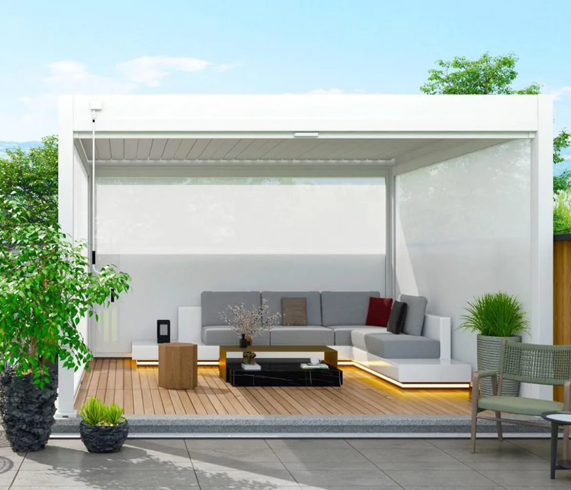 Weide Sonnenrollo für Deluxe/Classic Pergola, ca. 360 cm