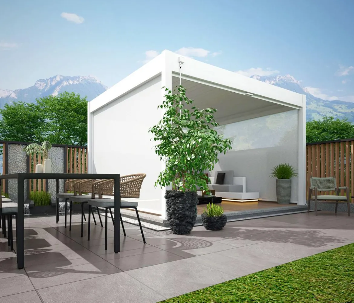 Weide Sonnenrollo für Deluxe/Classic Pergola, ca. 360 cm