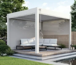 Weide Sonnenrollo für Deluxe/Classic Pergola, ca. B400 cm